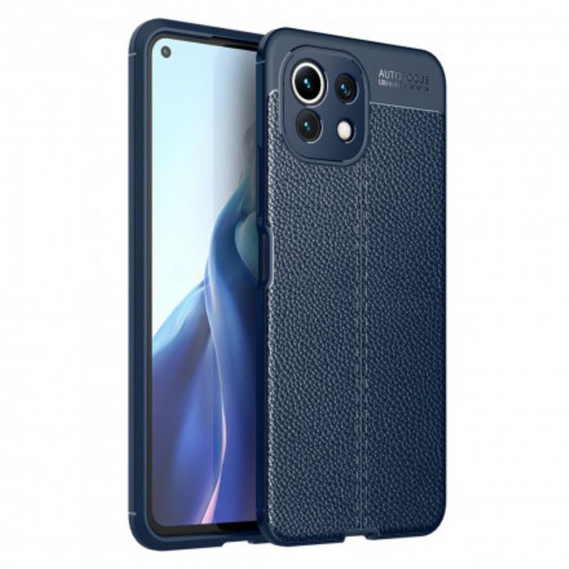 Θήκη Xiaomi Mi 11 Lite 4G / 5G / 5G NE Leather Effect Litchi Διπλή Σειρά