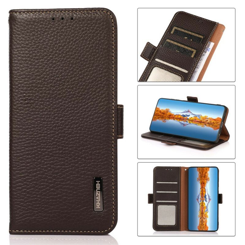 Κάλυμμα Poco M3 Pro 5G Rfid Lychee Leather