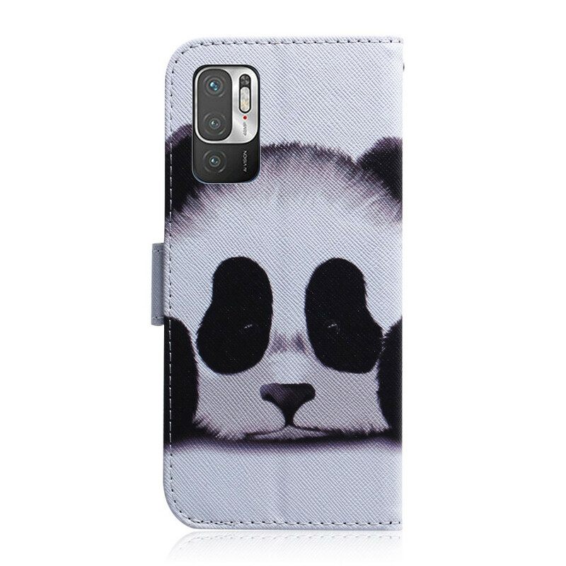 Θήκη Flip Poco M3 Pro 5G Πρόσωπο Panda