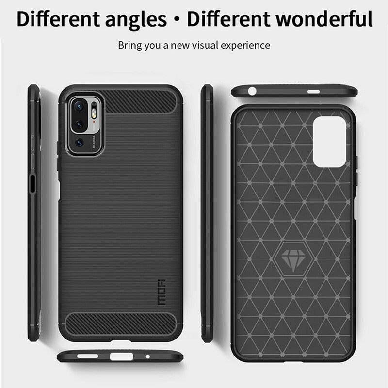 θηκη κινητου Poco M3 Pro 5G Mofi Brushed Carbon Fiber