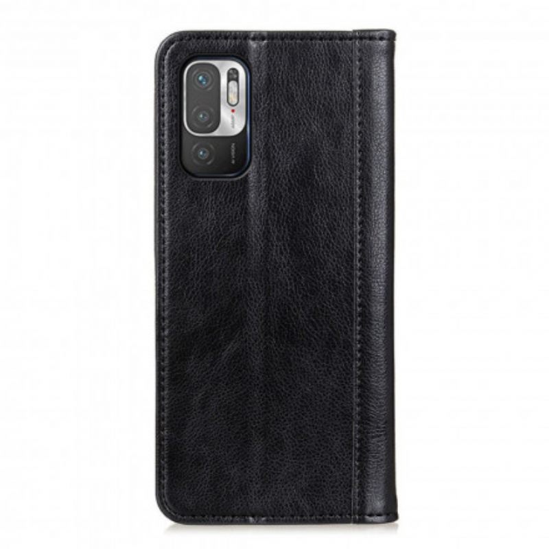 θηκη κινητου Poco M3 Pro 5G Θήκη Flip Έκδοση Litchi Split Leather