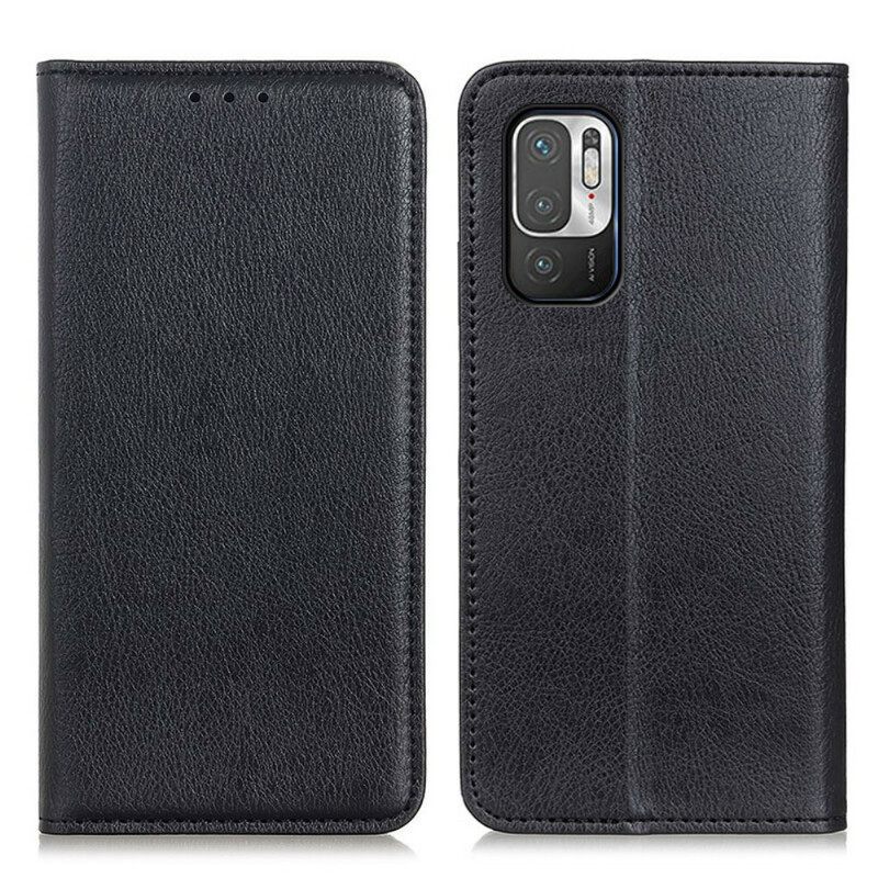 θηκη κινητου Poco M3 Pro 5G Θήκη Flip Lychee Split Leather Texture