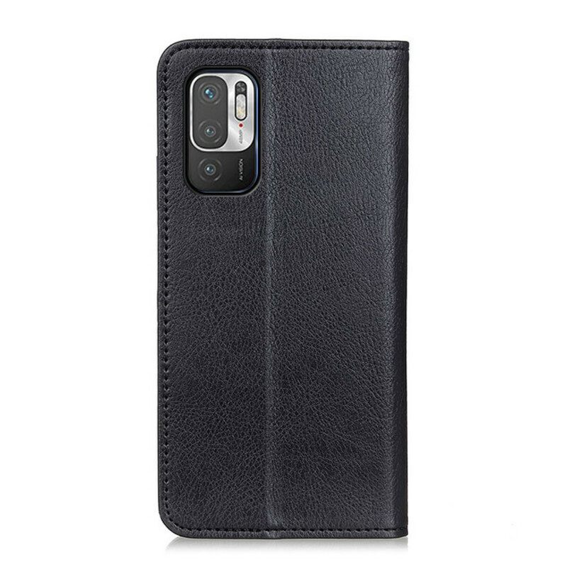 θηκη κινητου Poco M3 Pro 5G Θήκη Flip Lychee Split Leather Texture