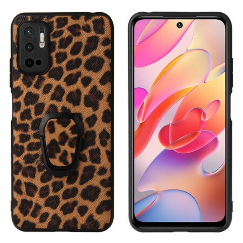 Θήκη Poco M3 Pro 5G Δαχτυλίδι Leopard-support