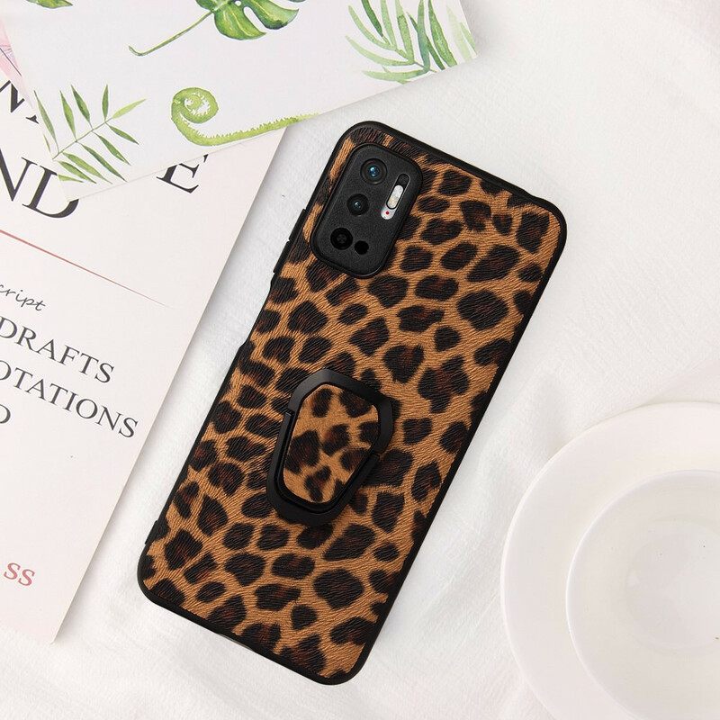 Θήκη Poco M3 Pro 5G Δαχτυλίδι Leopard-support