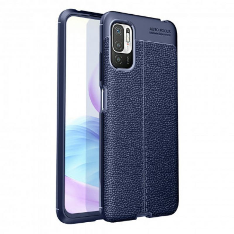 Θήκη Poco M3 Pro 5G Leather Effect Litchi Διπλή Σειρά