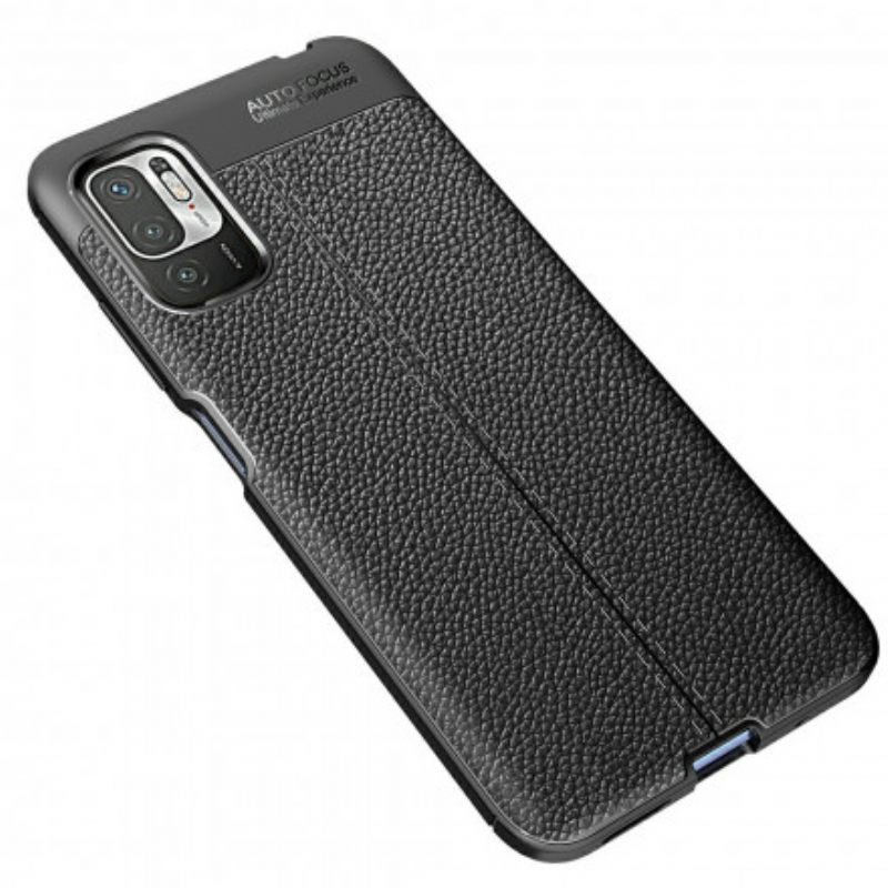 Θήκη Poco M3 Pro 5G Leather Effect Litchi Διπλή Σειρά