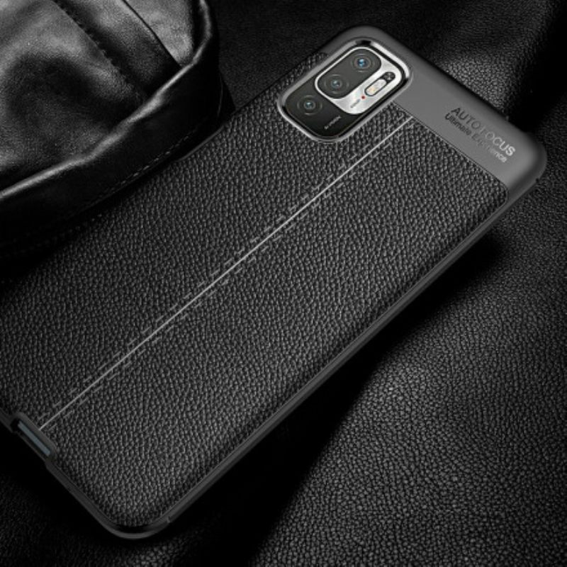 Θήκη Poco M3 Pro 5G Leather Effect Litchi Διπλή Σειρά