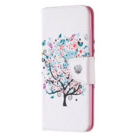 δερματινη θηκη Xiaomi Redmi Note 9 Ανθισμένο Δέντρο