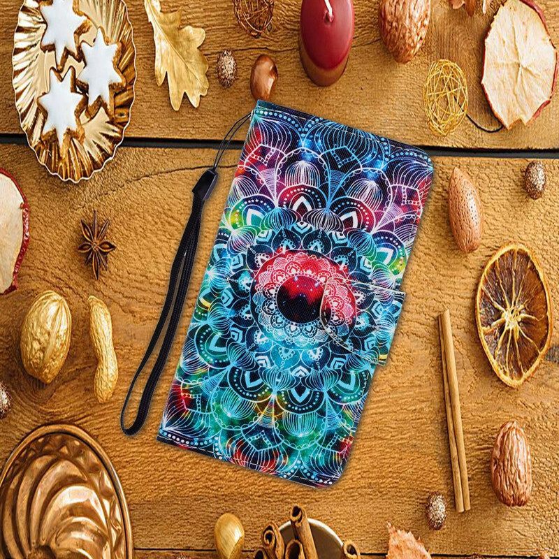 Κάλυμμα Xiaomi Redmi Note 9 με κορδονι Flashy Strappy Mandala