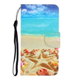 Κάλυμμα Xiaomi Redmi Note 9 με κορδονι Παραλία Lanyard