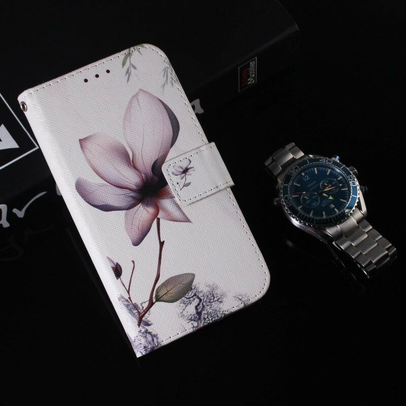 Θήκη Flip Xiaomi Redmi Note 9 Flower Dusty Pink