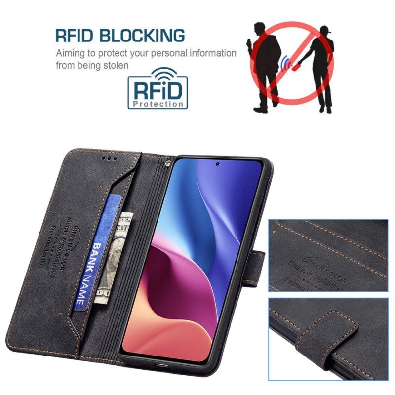 δερματινη θηκη Poco F3 Χρώμα Rfid Binfen