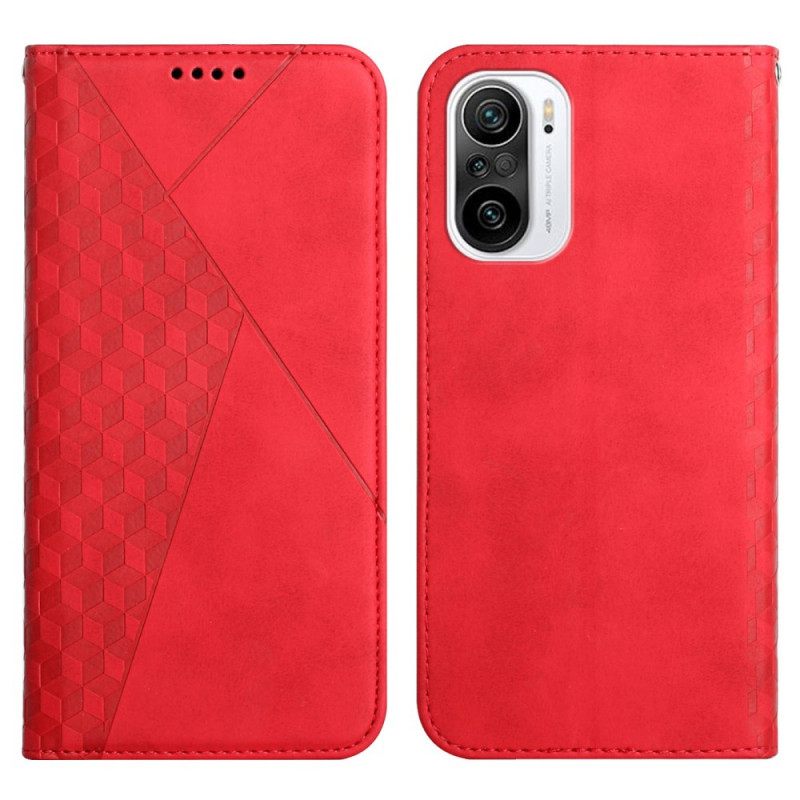 θηκη κινητου Poco F3 Θήκη Flip Εφέ Geo Leather