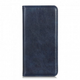 θηκη κινητου Poco F3 Θήκη Flip Premium Split Leather Litchi