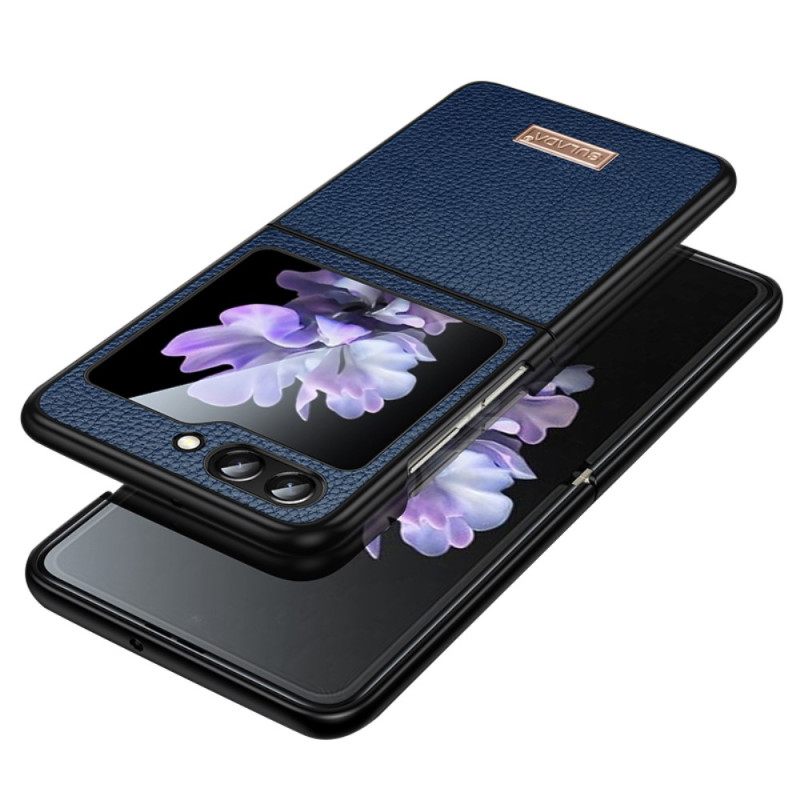 Κάλυμμα Samsung Galaxy Z Flip 5 Sulada Leather Effect Σιλικόνης