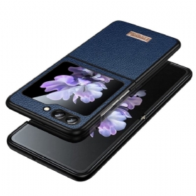 Κάλυμμα Samsung Galaxy Z Flip 5 Sulada Leather Effect Σιλικόνης