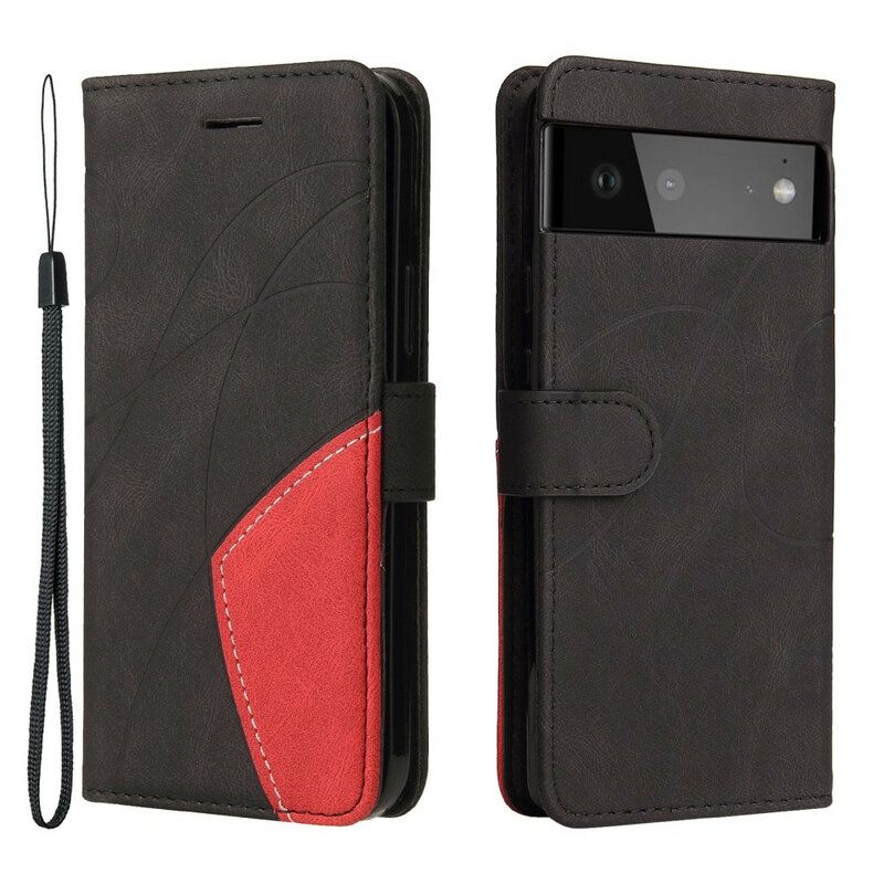 Κάλυμμα Google Pixel 6 Pro Δίχρωμο Signature Faux Leather