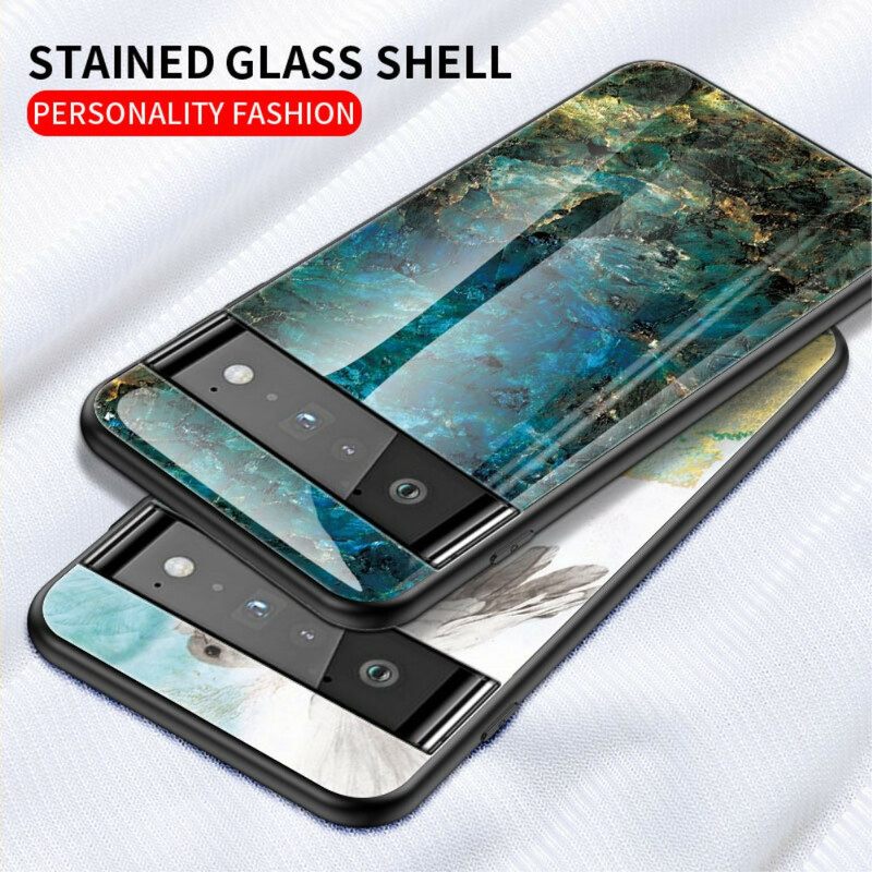 θηκη κινητου Google Pixel 6 Pro Μάρμαρο Tempered Glass