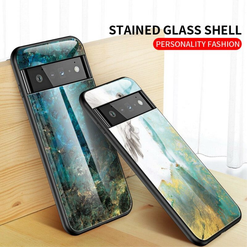 θηκη κινητου Google Pixel 6 Pro Μάρμαρο Tempered Glass