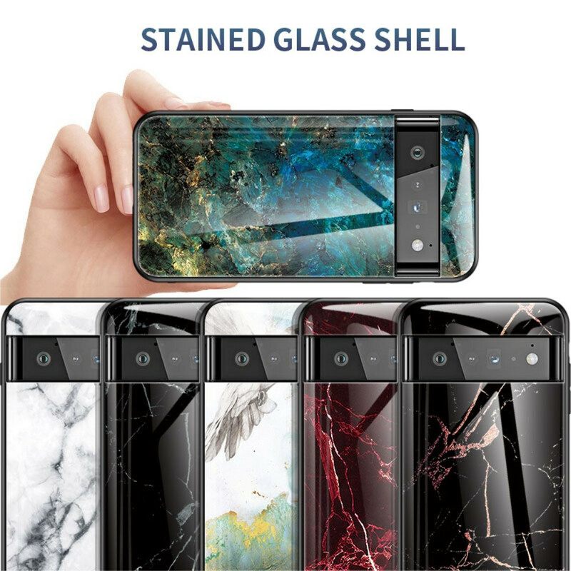 θηκη κινητου Google Pixel 6 Pro Μάρμαρο Tempered Glass