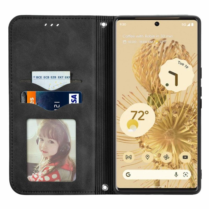 θηκη κινητου Google Pixel 6 Pro Θήκη Flip Vintage Skin-touch Design