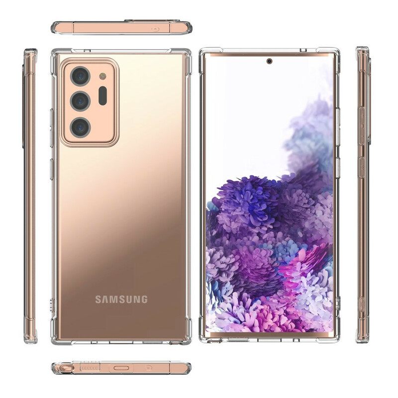 θηκη κινητου Samsung Galaxy Note 20 Ultra Διαφανή Μαξιλάρια Leeu