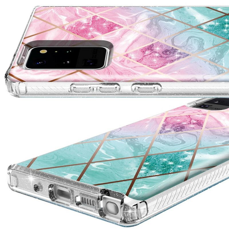 θηκη κινητου Samsung Galaxy Note 20 Ultra Πλακάκι Glitter Marble