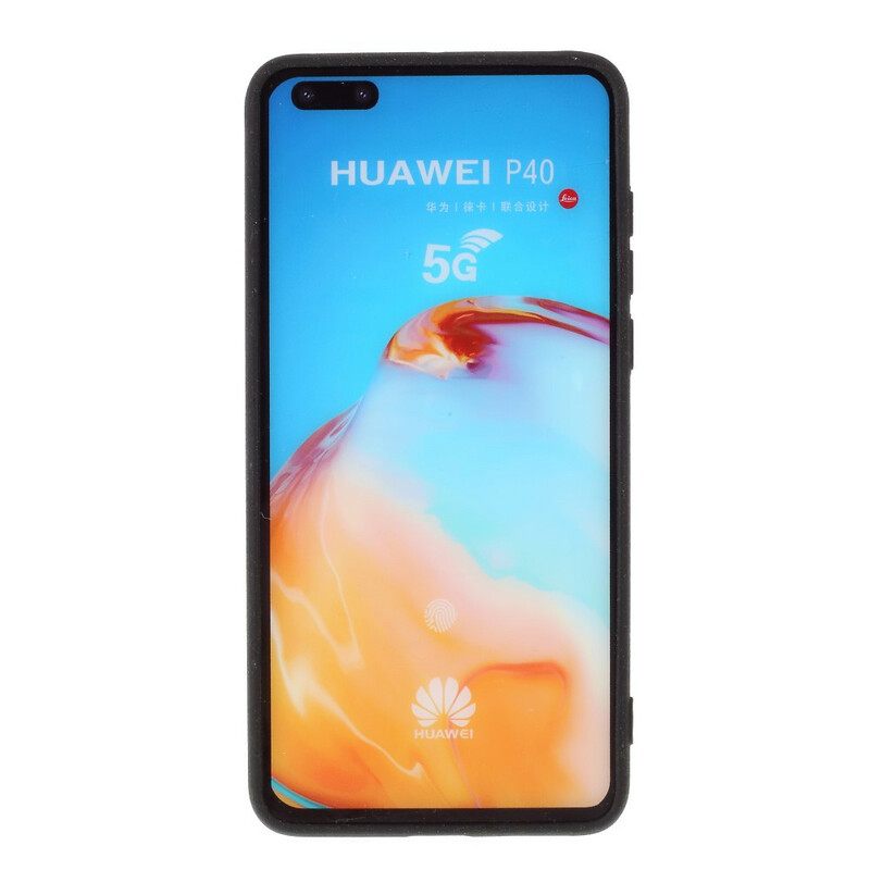 θηκη κινητου Huawei P40 Ευέλικτη Υφή Από Ίνες Άνθρακα