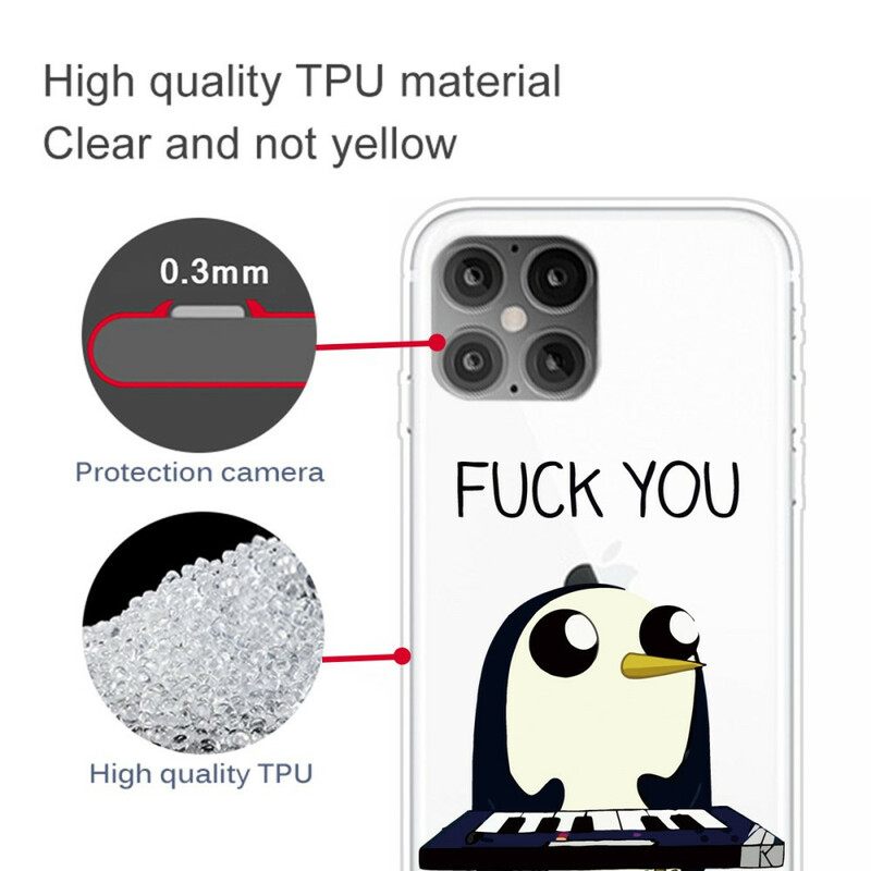 θηκη κινητου iPhone 12 Pro Max Penguin Fuck You