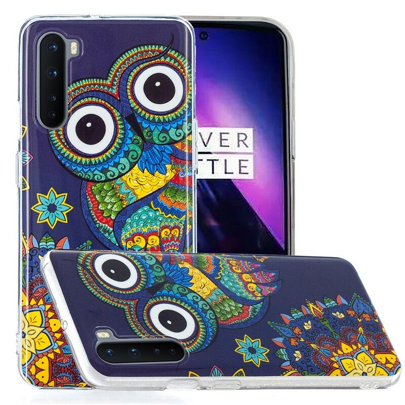 Θήκη OnePlus Nord Fluorescent Owl Mandala