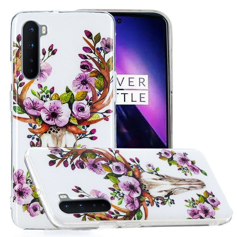 Θήκη OnePlus Nord Φθορίζουσα Floral Elk