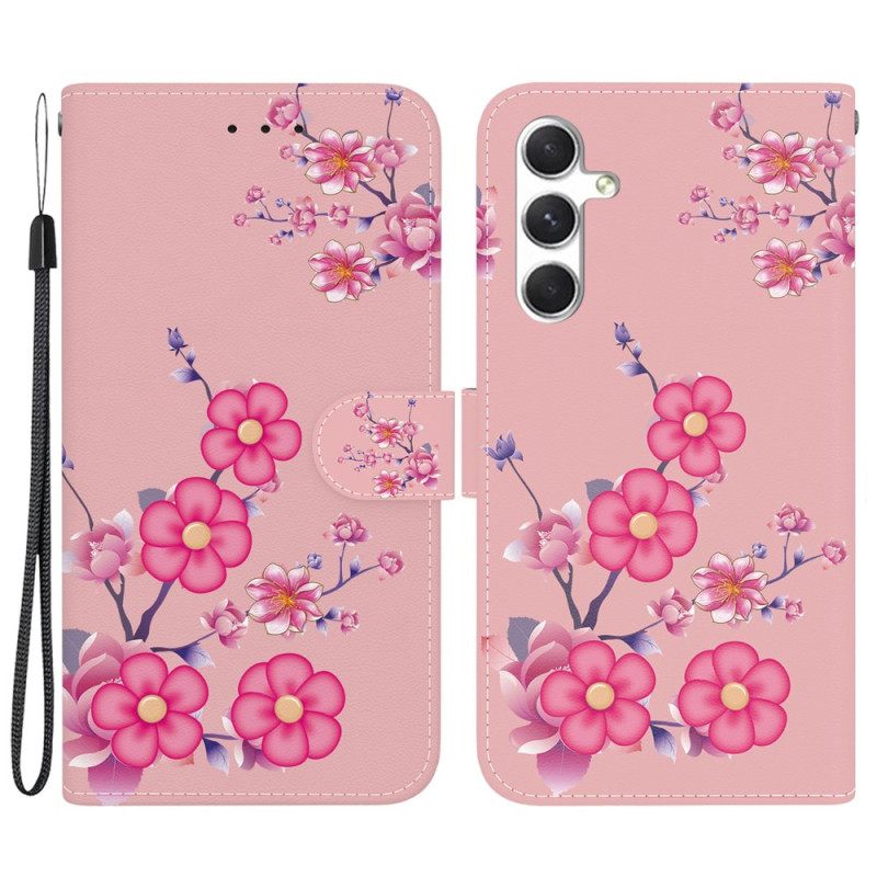 Δερματινη Θηκη Samsung Galaxy S24 Plus 5g Sakura Strap