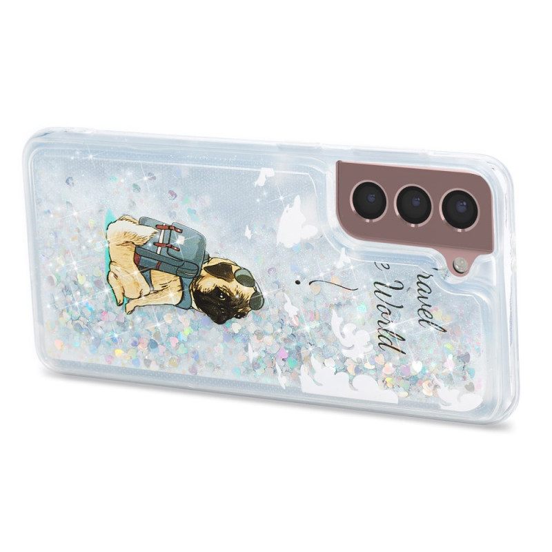 Κάλυμμα Samsung Galaxy S24 Plus 5g Liquid Glitter Dog