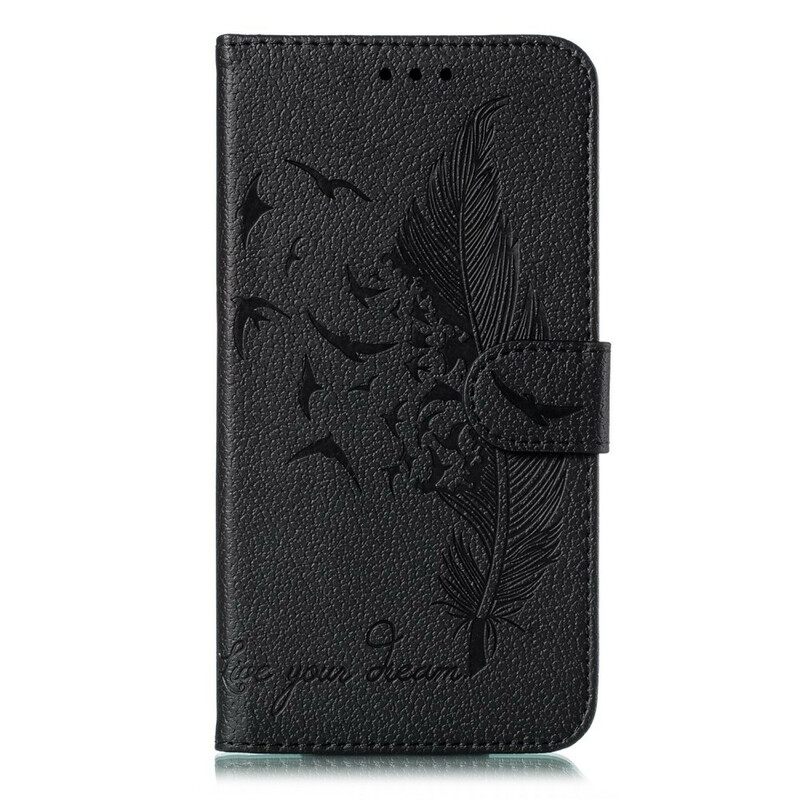 Κάλυμμα Samsung Galaxy S20 Faux Leather Live Your Dream