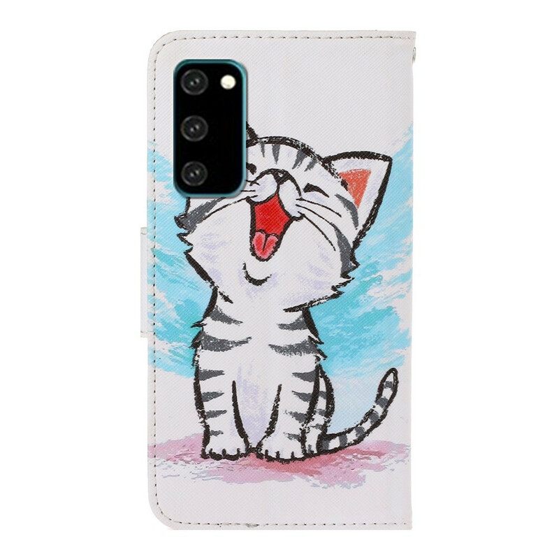 Κάλυμμα Samsung Galaxy S20 με κορδονι Strappy Color Kitten