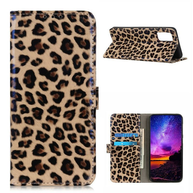 Θήκη Flip Samsung Galaxy A02s Απλό Leopard