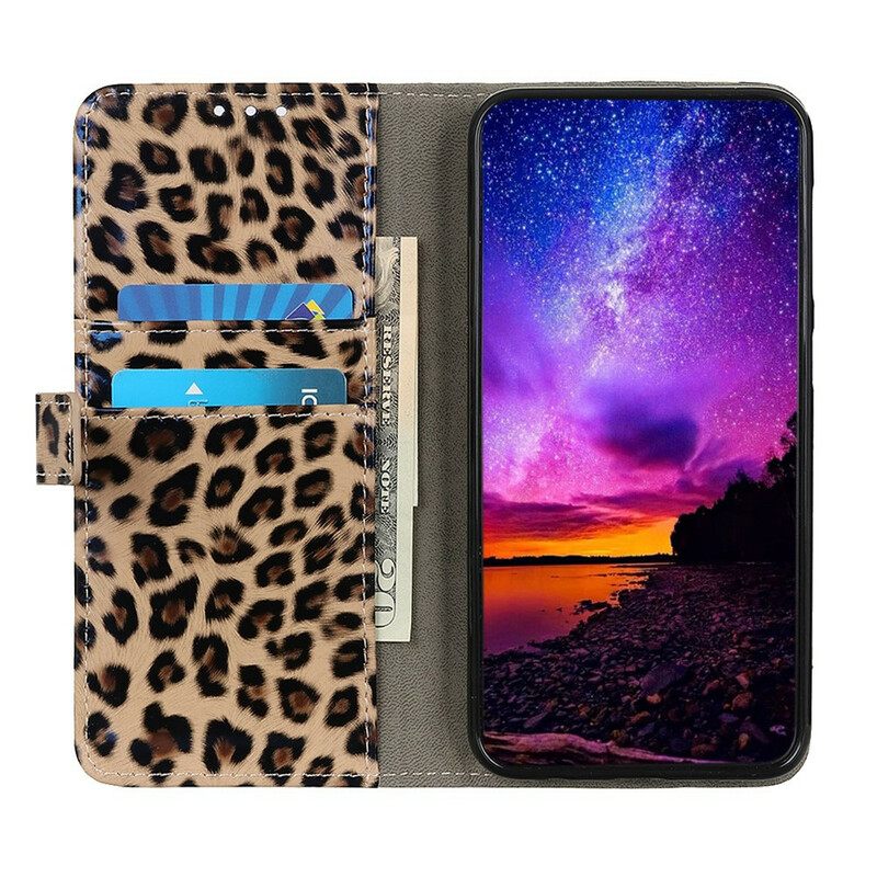 Θήκη Flip Samsung Galaxy A02s Απλό Leopard