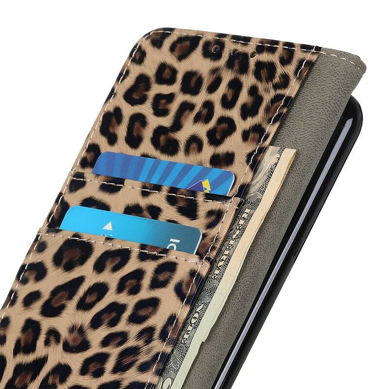 Θήκη Flip Samsung Galaxy A02s Απλό Leopard