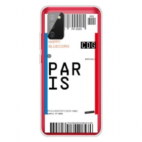 θηκη κινητου Samsung Galaxy A02s Κάρτα Επιβίβασης Στο Παρίσι