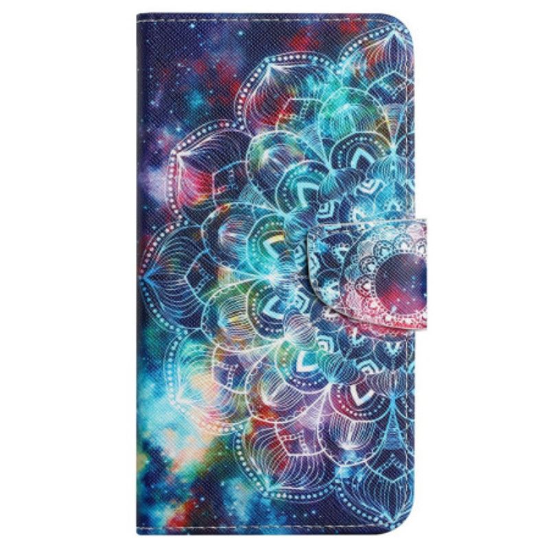 Δερματινη Θηκη Xiaomi Redmi Note 13 Pro 4g Starry Sky Και Lanyard Mandala