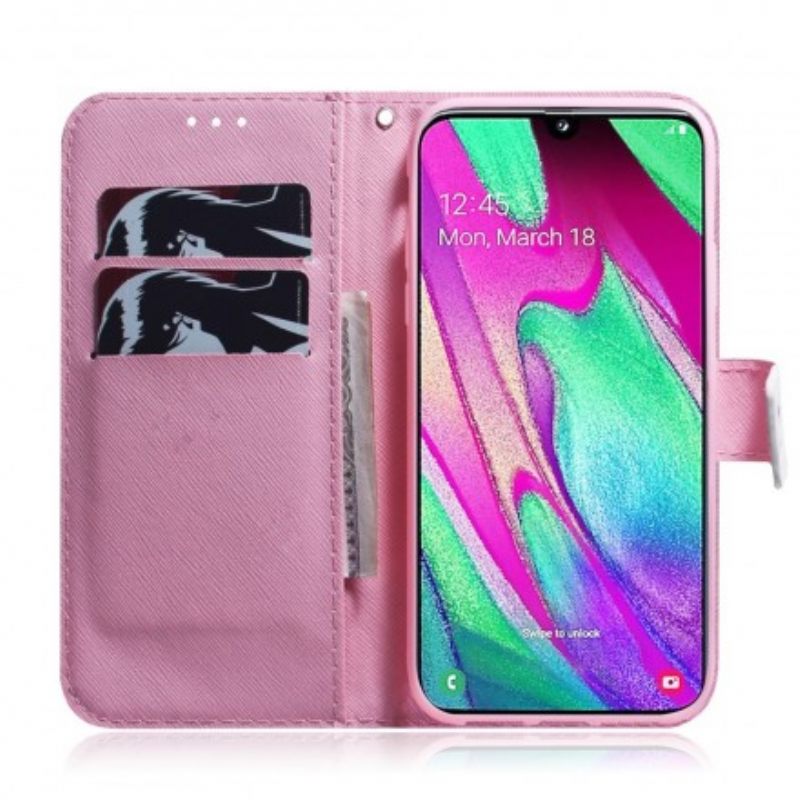 Κάλυμμα Samsung Galaxy A40 Flower Dusty Pink