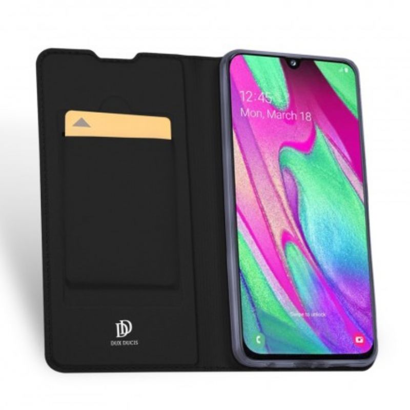 θηκη κινητου Samsung Galaxy A40 Θήκη Flip Skin Pro Dux Ducis