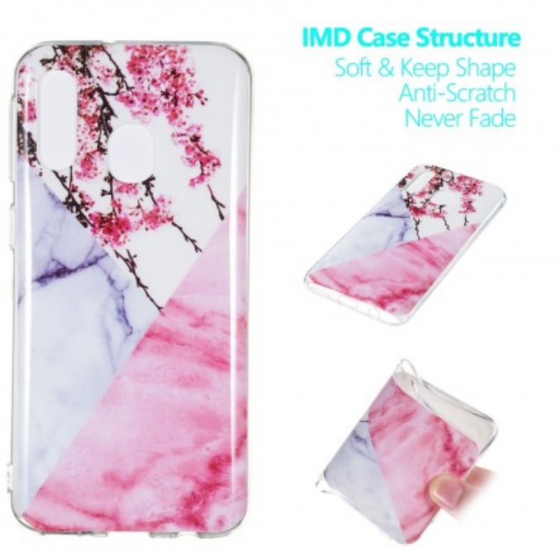 Θήκη Samsung Galaxy A40 Marbled Plum Blossom