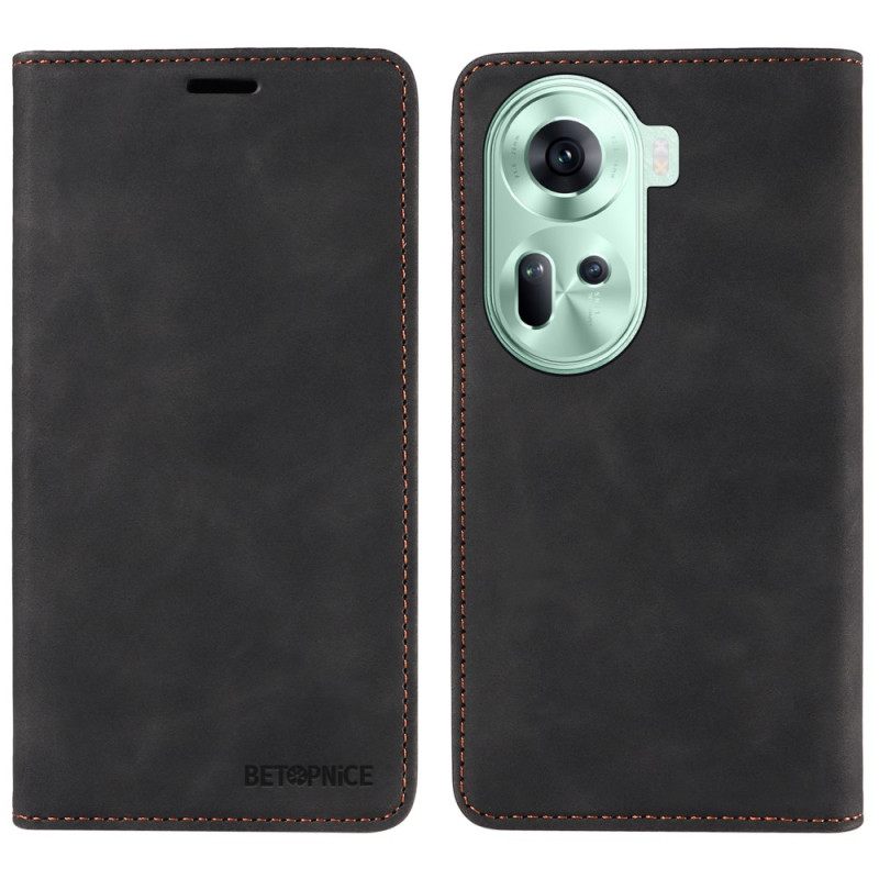 Δερματινη Θηκη Oppo Reno 11 5g Betopnice Suede Effect Rfid Blocking