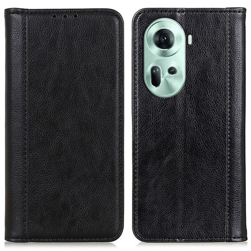 Δερματινη Θηκη Oppo Reno 11 5g Litchi Texture Split Leather