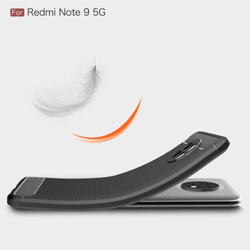 θηκη κινητου Xiaomi Redmi Note 9T Βουρτσισμένο Ανθρακόνημα