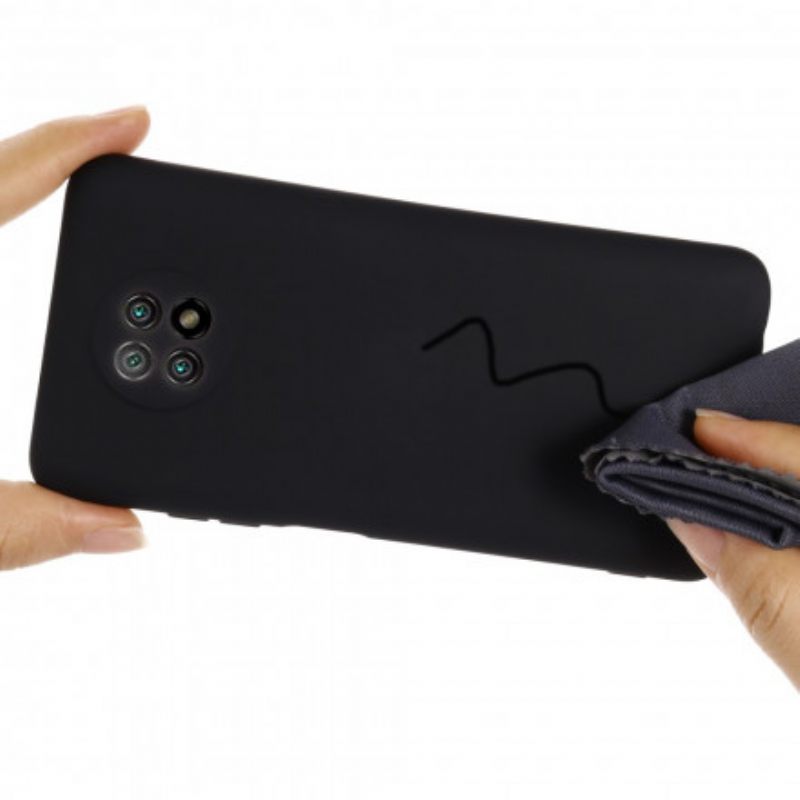 Θήκη Xiaomi Redmi Note 9T Υγρή Σιλικόνη Και Κορδόνι