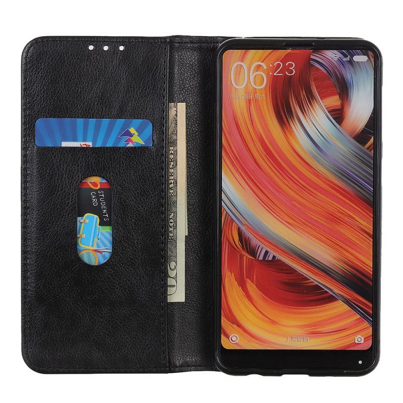 θηκη κινητου Moto G200 5G Θήκη Flip Έκδοση Litchi Split Leather