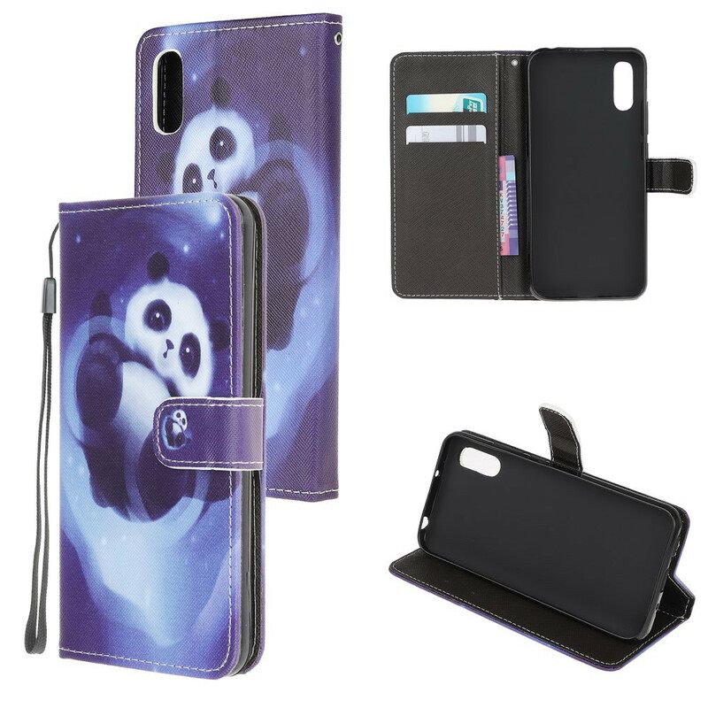 Κάλυμμα Xiaomi Redmi 9A με κορδονι Panda Space Με Κορδόνι